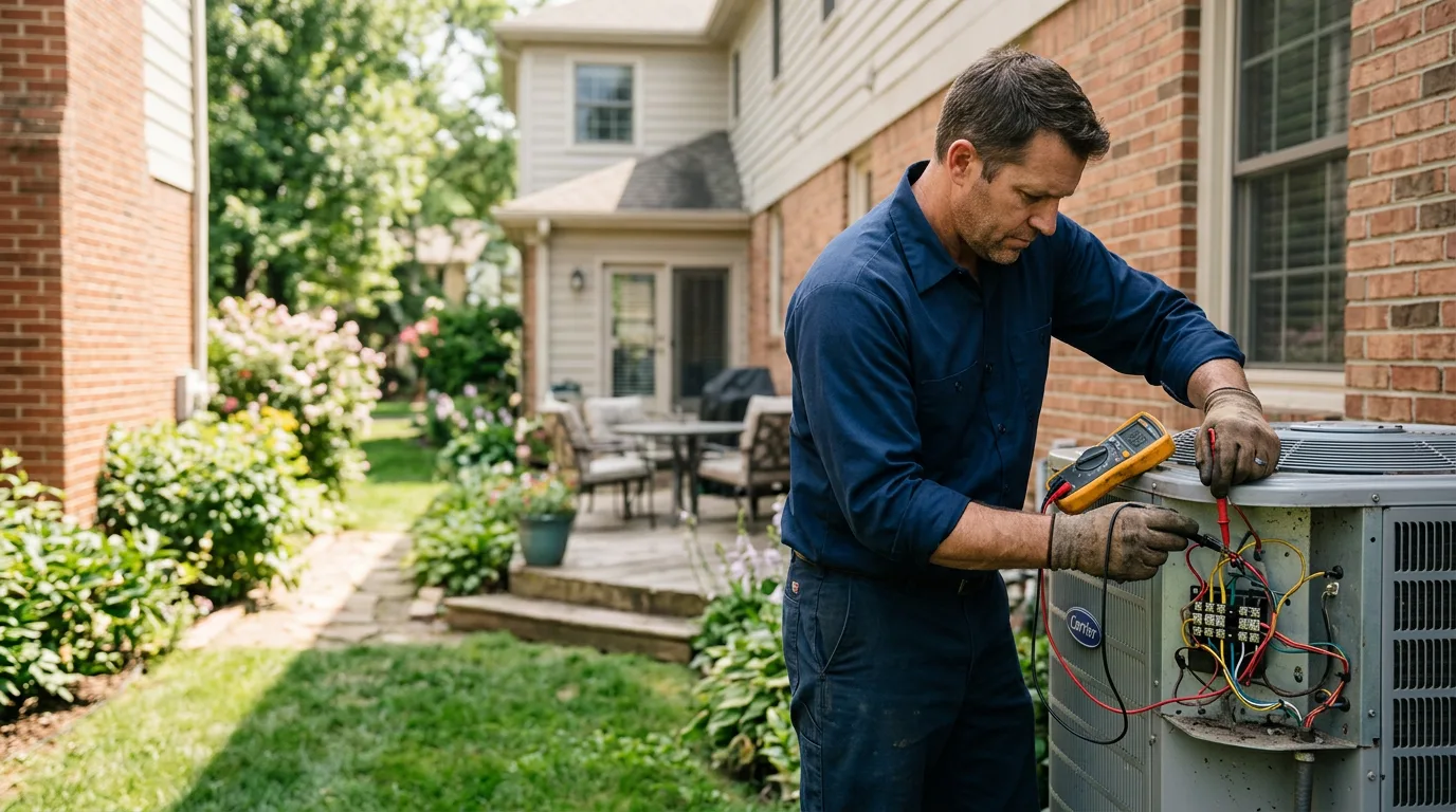 HVAC technician working near Van Buren, ME